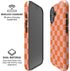 Orange Checkered iPhone 16 Plus Magsafe Impact Case